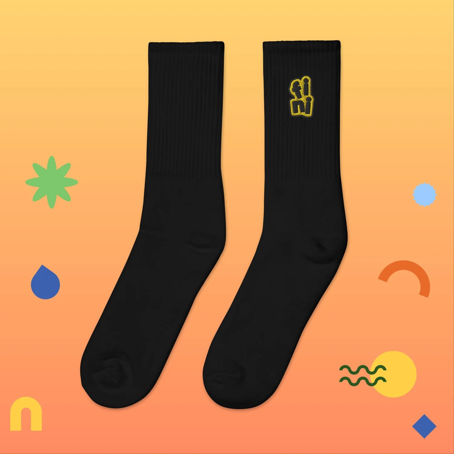 Embroidered socks